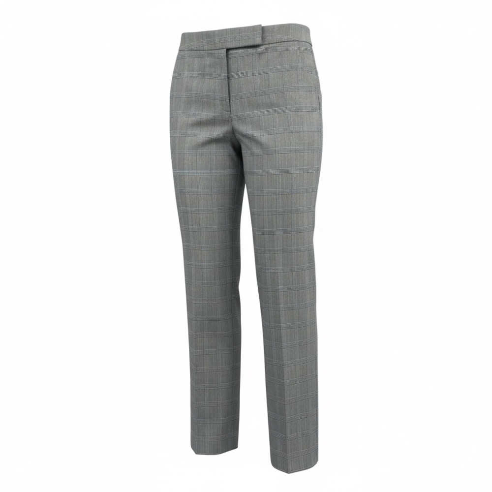 Evan-Picone Petite Pants Size 6P Black White Plaid Stretch